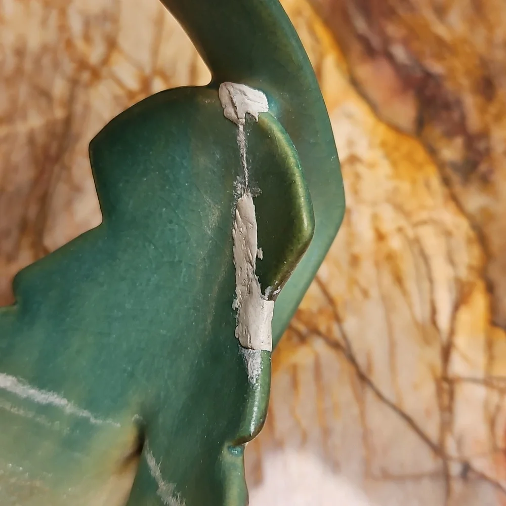 ROSEVILLE Vintage Pottery Magnolia Basket Vase Planter Pots SET of 2 #383-7